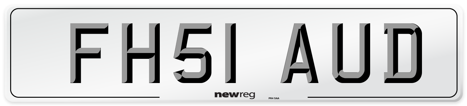 FH51 AUD Number Plate from New Reg